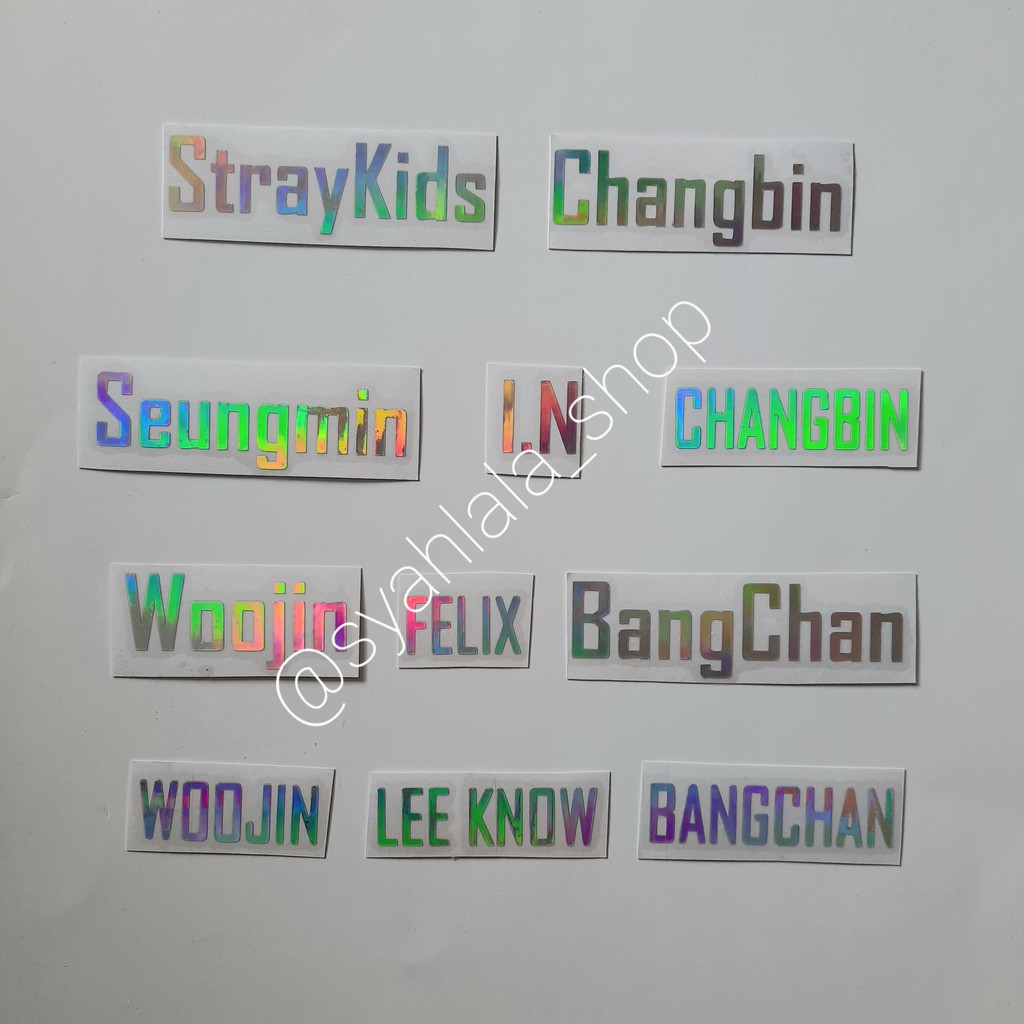  STIKER  HOLOGRAM  STRAYKIDS KPOP  STIKER  HOLO STRAY KIDS 