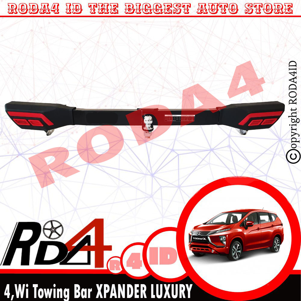 4Wi Towing Bar Pengaman Bumper Belakang XPANDER Model Euro LUXURY