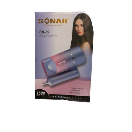 Hairdryer Sonar sn-39 1500 watt ORIGINAL ANGIN KENCANG DAN TIDAK BERISIK