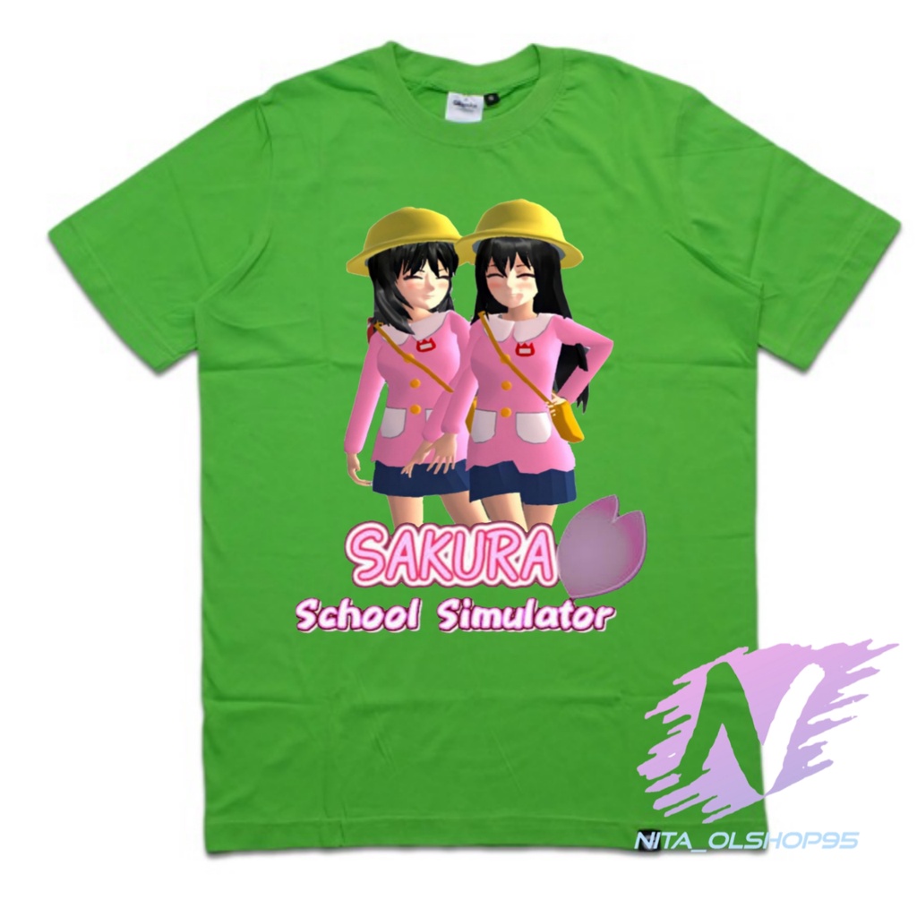 kaos sakura school simutalaor kaos anak karakter sakura terbaru