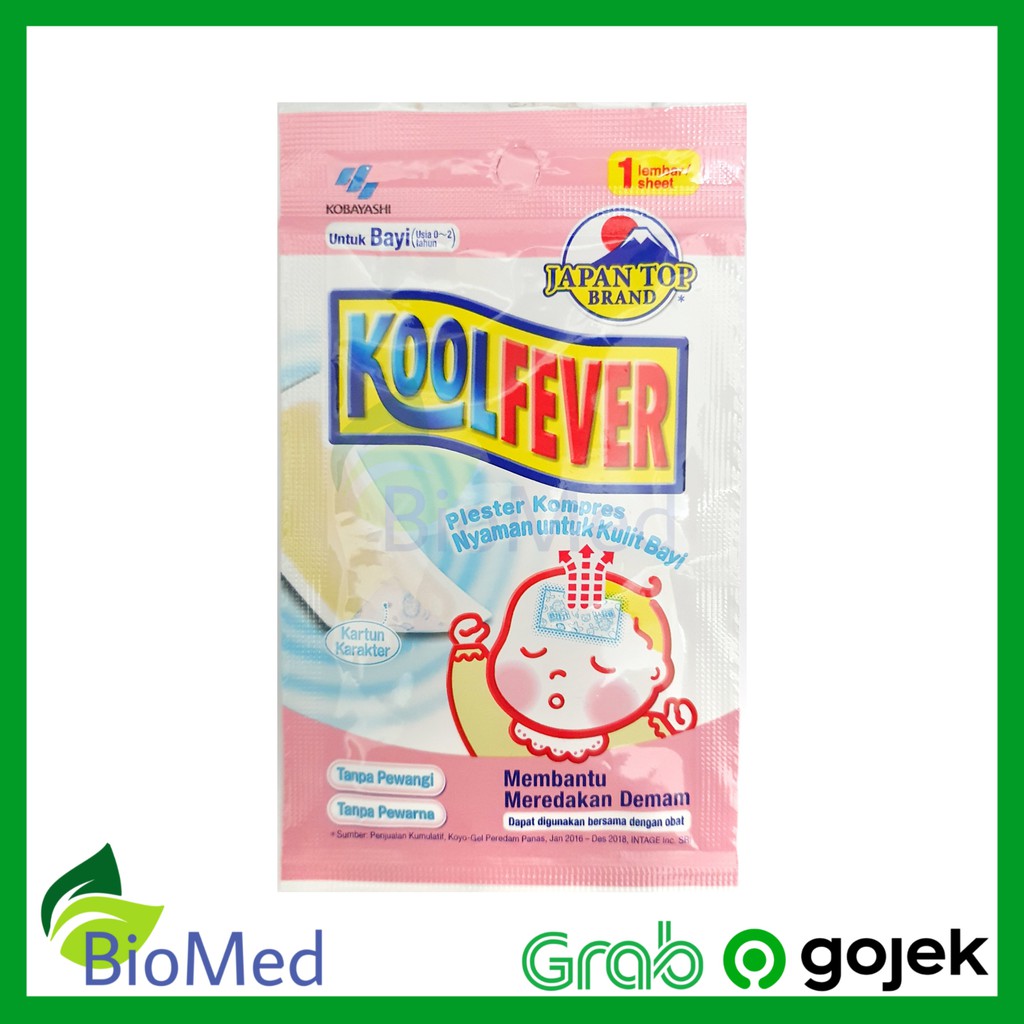 KOOLFEVER Bayi - Kool Fever Kompres Demam Panas Pusing Sakit Gigi