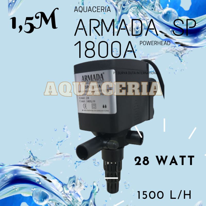 armada 1800 A power head pompa celup aquarium ikan hias..