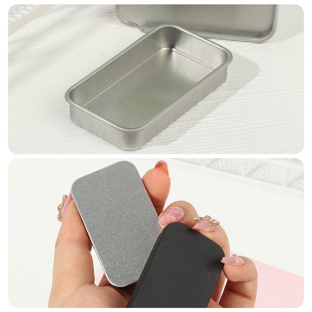 Wonder Kaleng Kosong Persegi Panjang Kotak Sabun Alis Portable Tinplate Dorong Penyimpanan Kecil