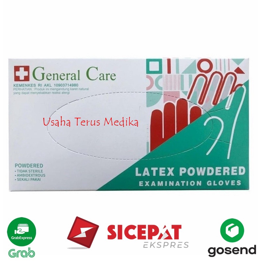 Sarung Tangan Latex General Care Powdered 100 PCS