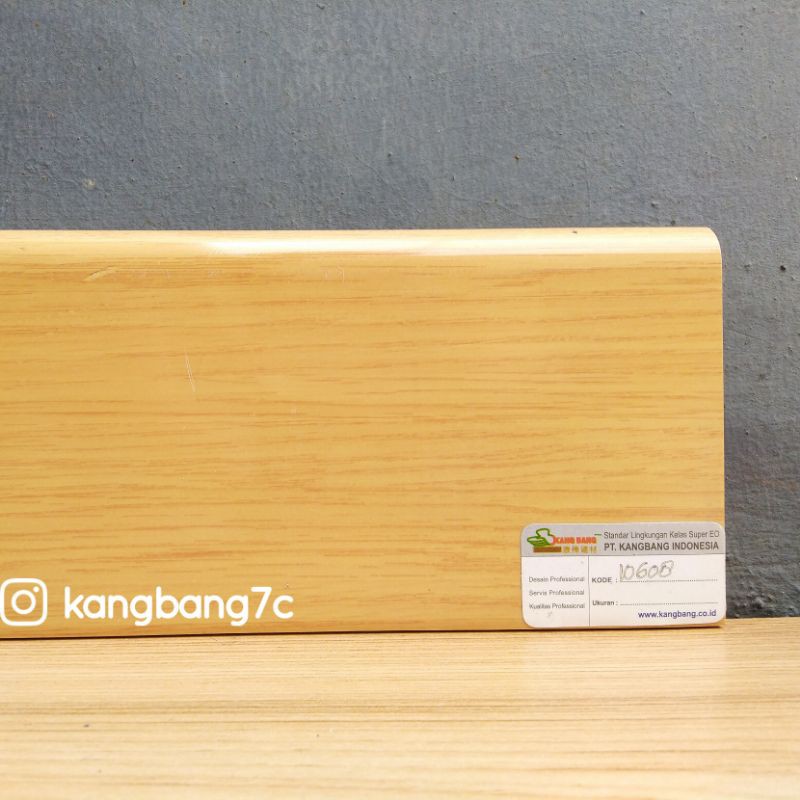 List Plank PVC KD10608 Motif Kayu Warna jati