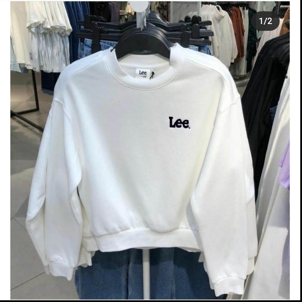 Sweater cewek Lee Basic  Sweater Murah Bahan BABYTERRY Ukuran Allsize