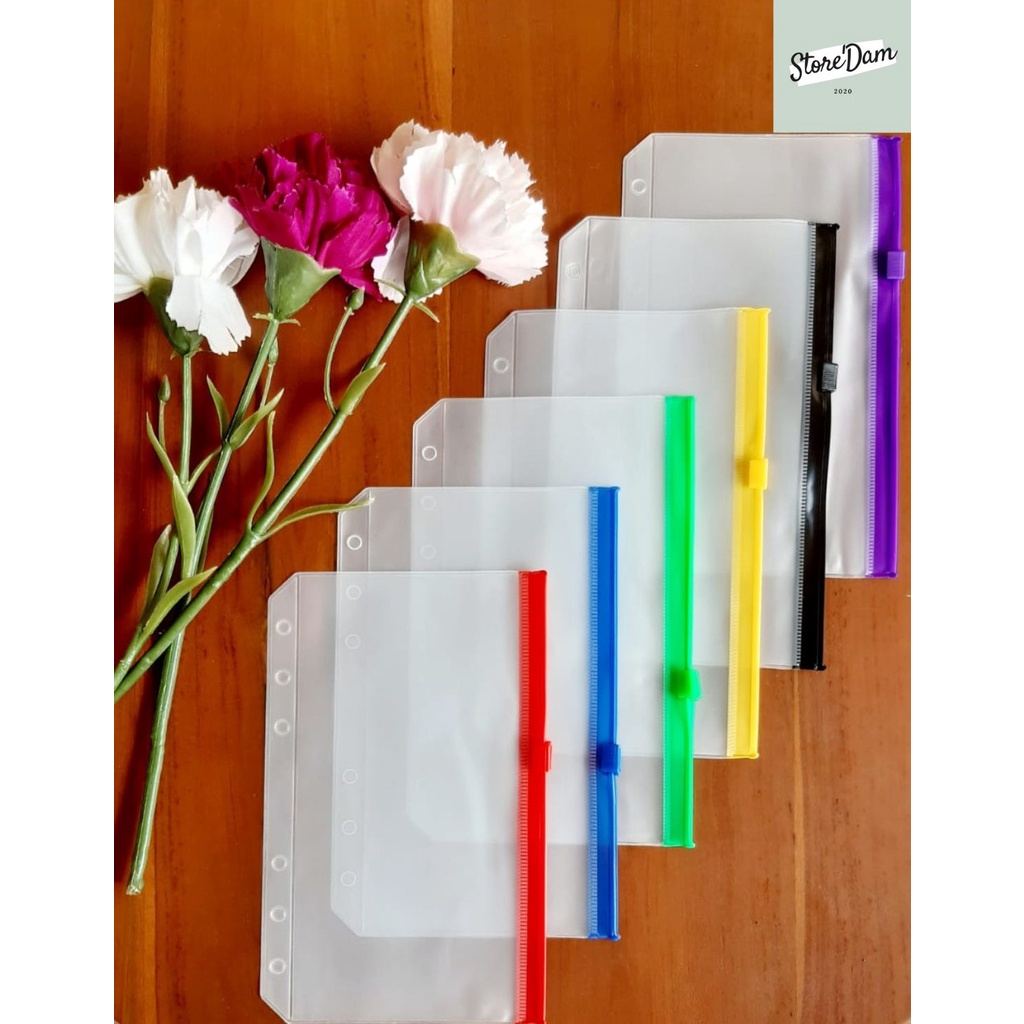 

1 Pc Ziplock Zipper Storage Bags List Warna, Pouch Pocket Organizer File, Isi Binder, Keuangan Menabung Dirumah