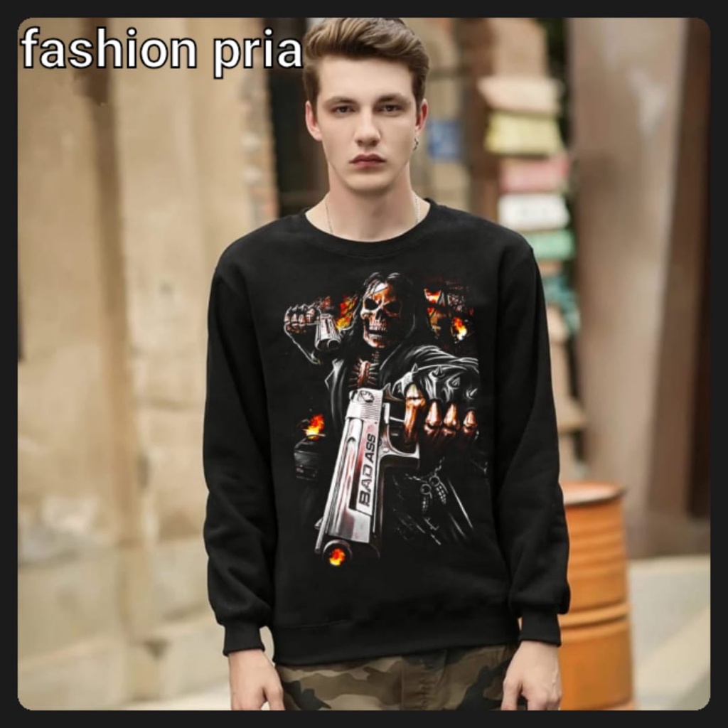 Baju Sweater Badas / baju terlaris / baju kekinian / fashion pria terbaru - mukzhop