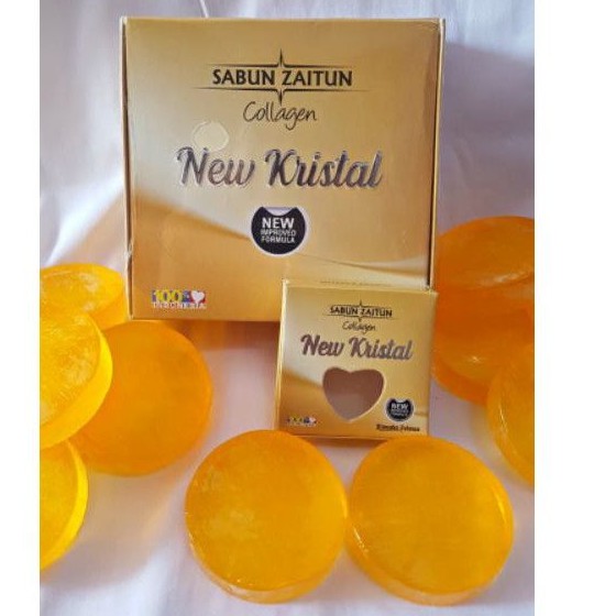 Sabun Zaitun Collagen K-Selaras Gold Isi 12Pcs Original - New Kristal Kanaka