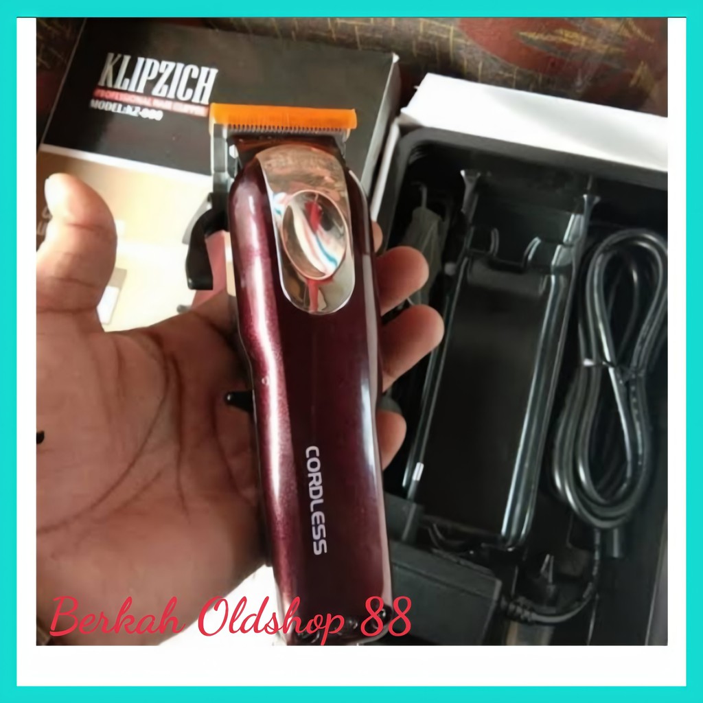 Berkah Oldshop 88 - Mesin Cukur Rambut KLIPZICH KZ-800 Alat Cukur Rambut Rechargeable Cordless