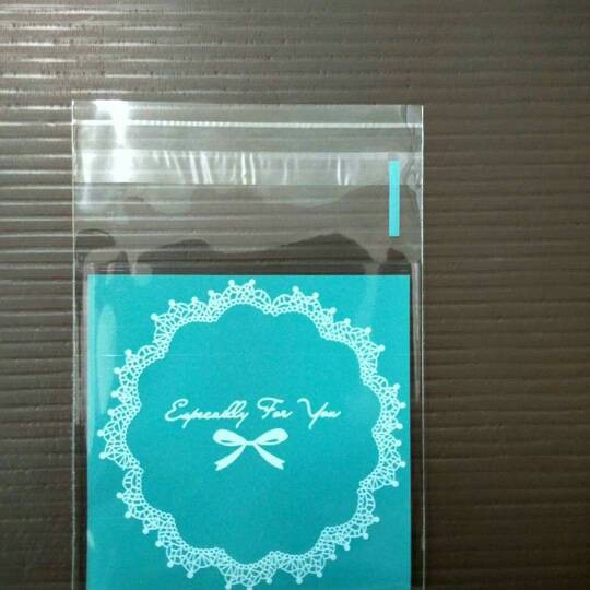 

Unik Fancy Plastic "Especially For You" Bow Round Lace Blue + Seal Berkualitas