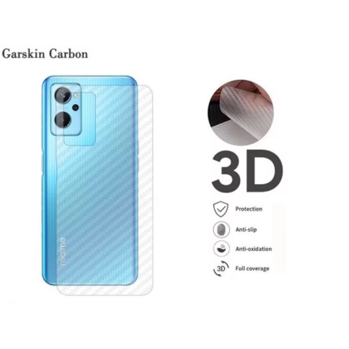 SKIN CARBON REALME 9i - ANTI GORES BELAKANG REALME 9i