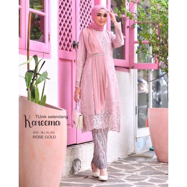 Kebaya Tunik Busui Salendang   Kebaya Modern Brukat Busui   Kebaya Kondangan   Kebaya Pesta  Kebaya Lamaran  Pesta by BA