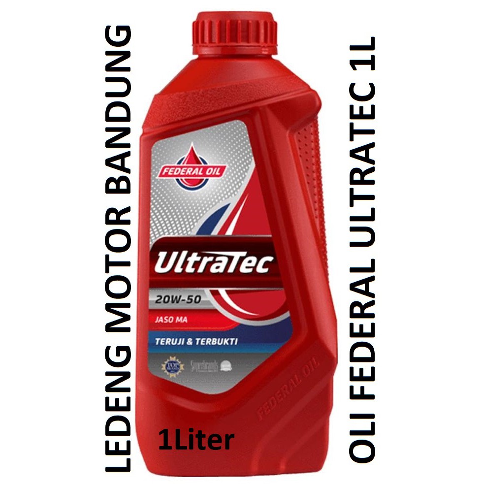 Oli Federal UT UltraTec 20w50 API SJ Jaso MA Motor Bebek Sport 1 Liter