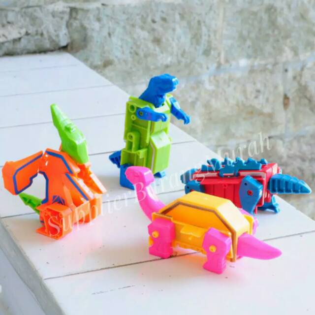 Grosir Mainan Huruf Transformers Robot Dinosaurus / Robot Huruf Abcd / Deform Letter Dinosaurus