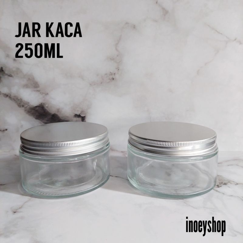 JAR 250ml /JAR KACA /TOPLES KACA PENDEK