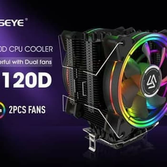 Alseye Halo H120D CPU Cooler Fan RGB Universal Platform