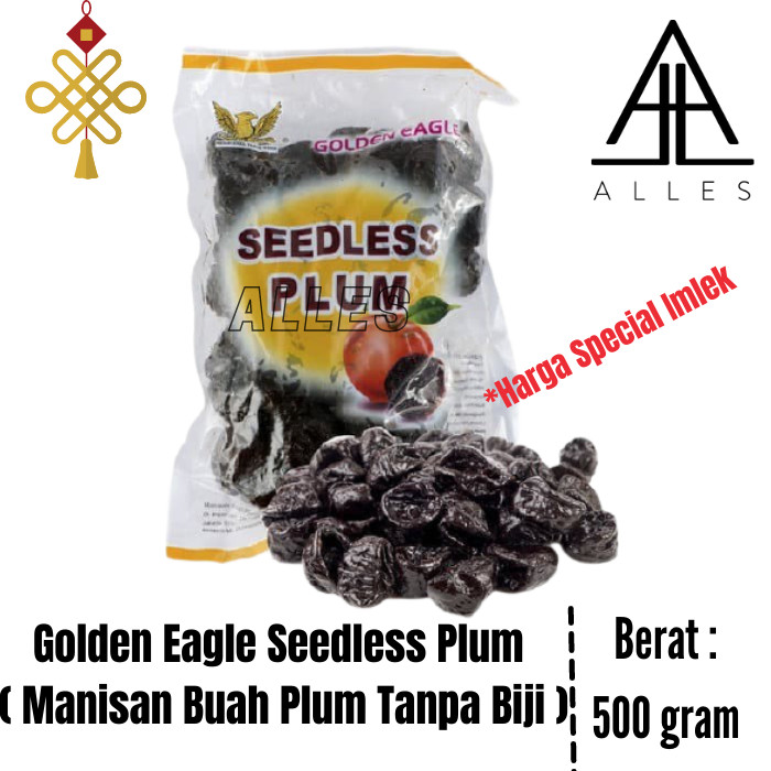 

Golden Eagle Seedless Plum / Manisan Buah Plum Tanpa Biji 500 gram