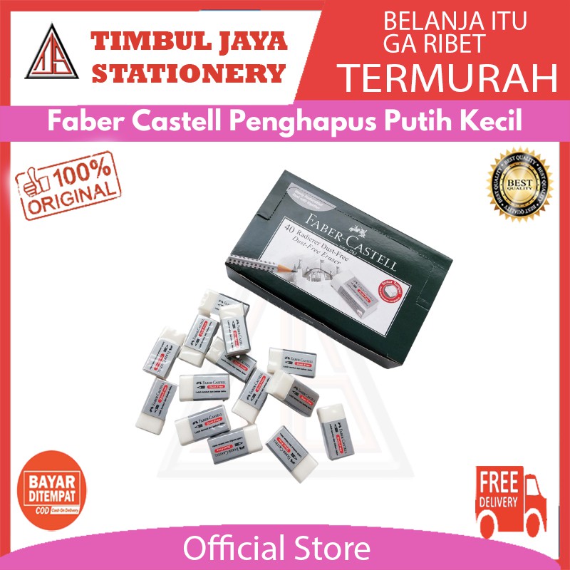 

FABER CASTELL PENGHAPUS PENSIL KECIL PUTIH ERASER