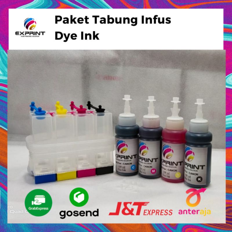 Paket infus Canon Tabung + tinta 85ml