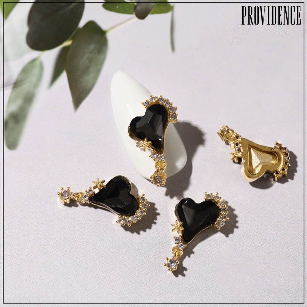 Providence 2pcs Women Glitter Rhinestone Butterfly Nail Art DIY Decorations Beauty Tool