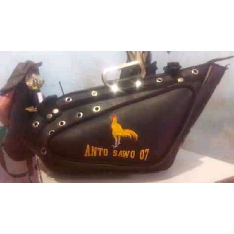 kiso ayam kulit sapi full mutif & polos lengkap tali selempang