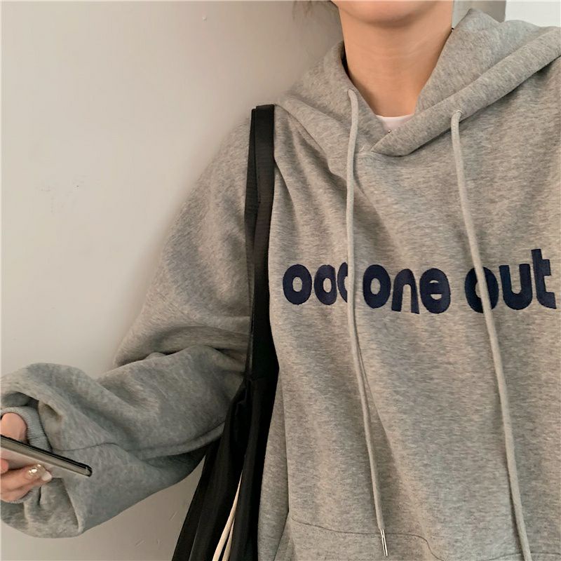 (S - 6XL) Hoodie BIGSIZE Korean Style Harajuku Oversize ODD ONE OUT OOD Jaket Jumper Mustrad Kuning Kunyit Jumbo Unisex S M L XXL 3XL 4L XXXXXL 6L