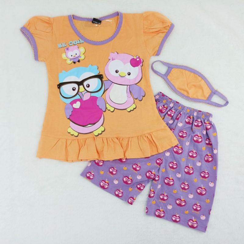 [Ss-320] Pakaian Anak Perempuan Model Za-ra kids Size 4-6tahun Free Masker, Baju Setelan anak Lucu