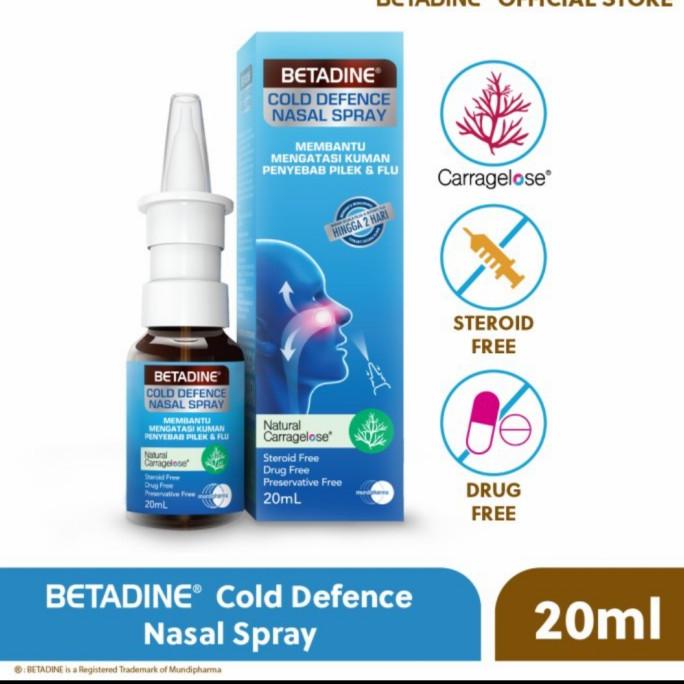 Nasal spray Betadine cold defence