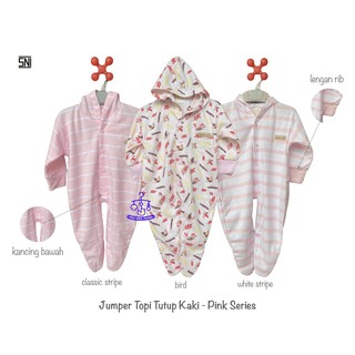 CHIYO Jumper Panjang Baju  Kodok  Bayi  Topi Tutup Kaki Motif 