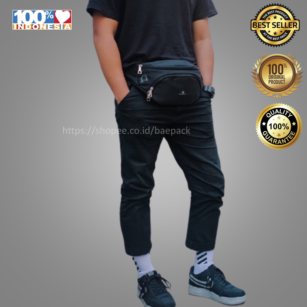 Waist Bag Baepack /  Tas Pinggang / Tas Waist Bag Cowok / Tas Waist Bag Cewek /