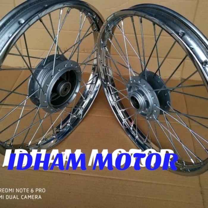 VELG ORI HONDA SUPRA 100 SUPRA FIT 2004 DEPAN BELAKANG ASLI