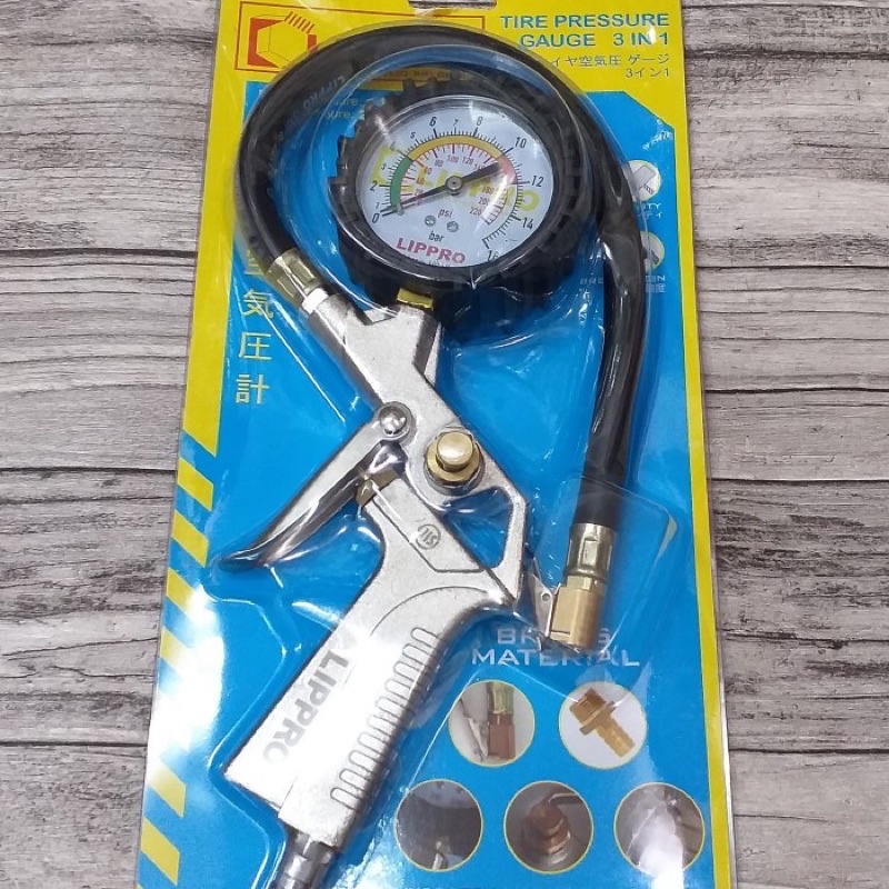 Lippro Tire Pressure Gauge 3 In 1 Lippro Inflator Lippro 3 Fungsi