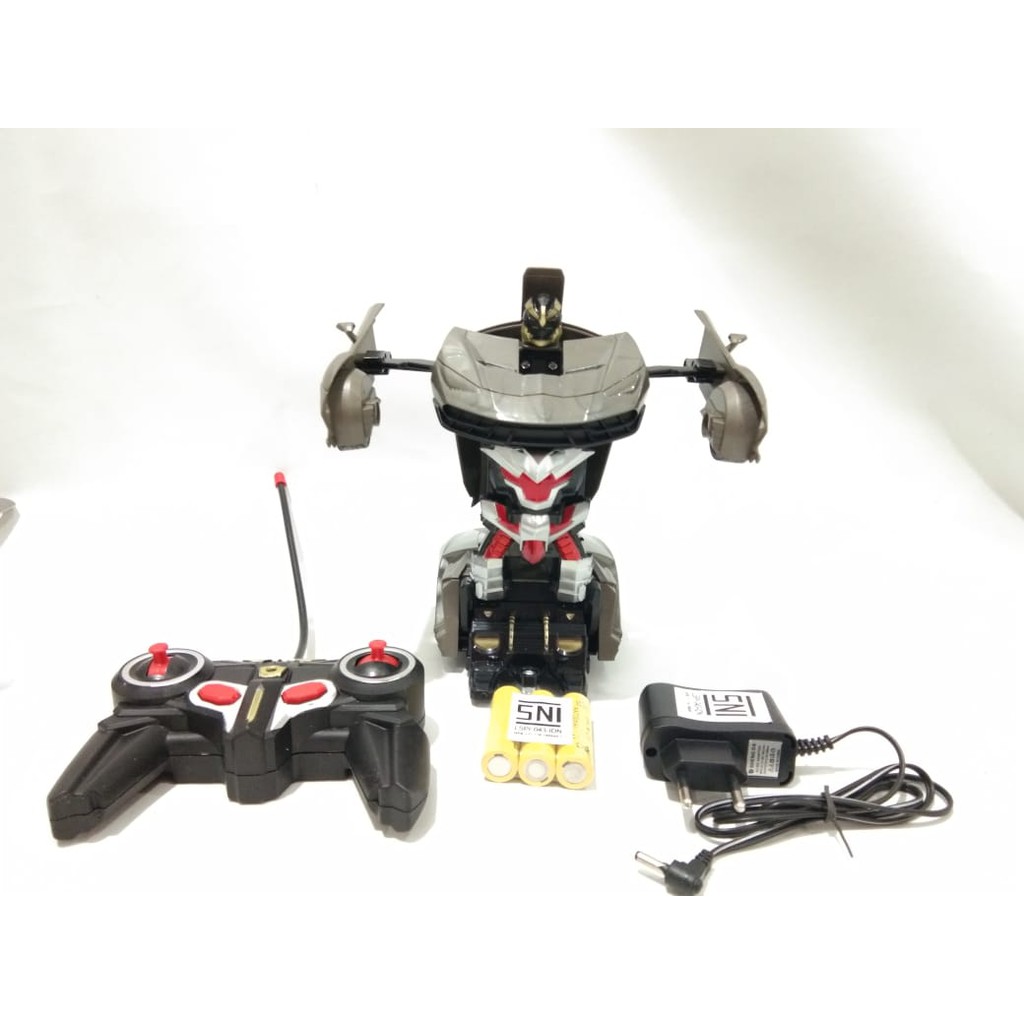 Mainan Mobil Remote Control berubah jadi brobot Deformation Car - 33G