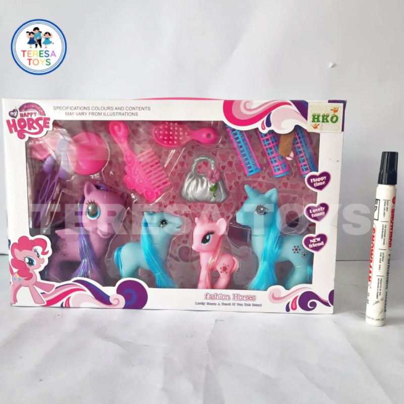 Little Pony, Little Pony set, Mainan Little Pony isi 4