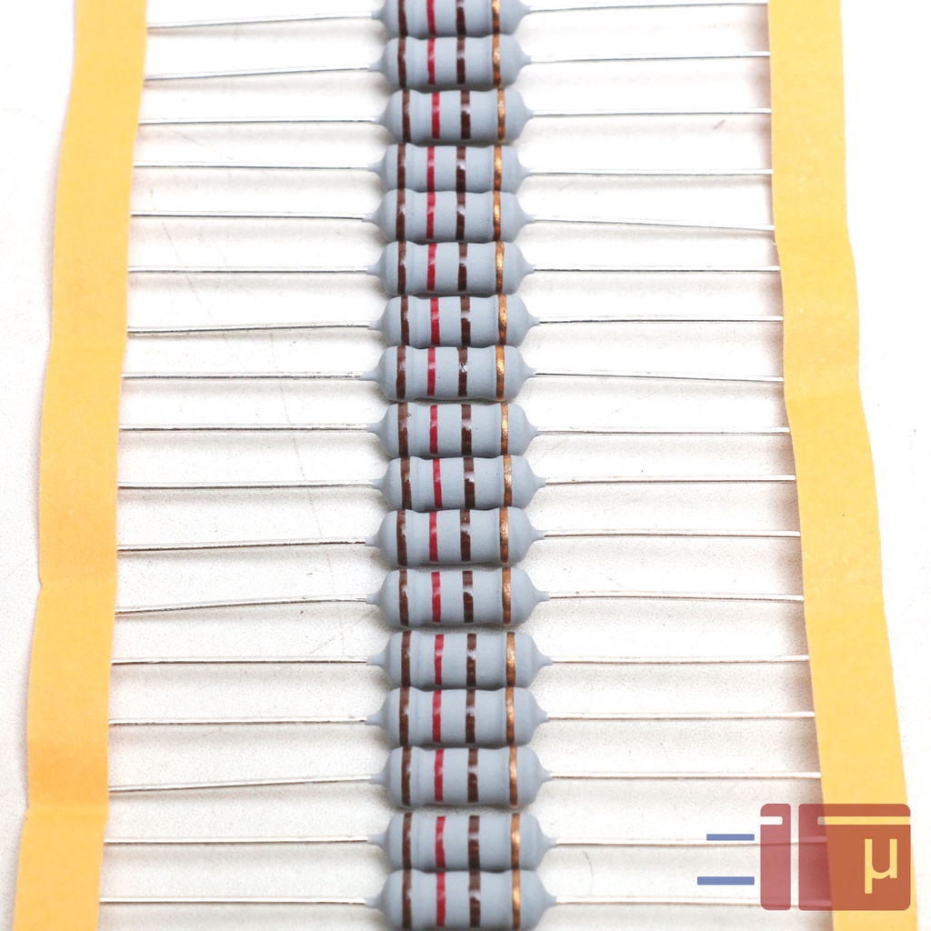 x10 Resistor 120R 120 Ohm 1W Metal Oxide 5% Taiwan Kaki Tembaga