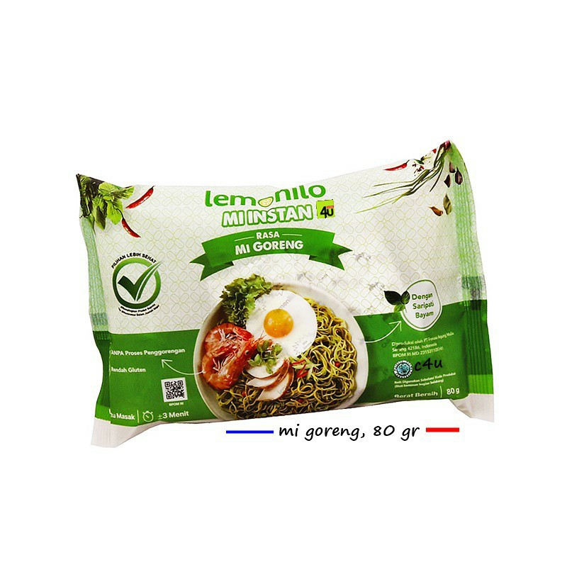 

ECERAN Lemonilo Mie Goreng Mi Instan Goreng - 80gr