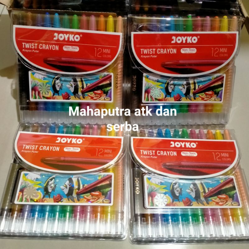 

oil pastel Crayon Putar 12 warna TITI Joyko mini Crayon Titi Joyko 12 warna murah
