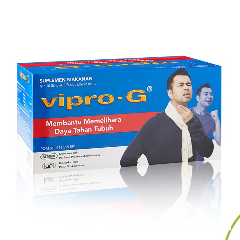 Vipro-G 1 strip @ 2 tablet // Multivitamin Daya Tahan Tubuh