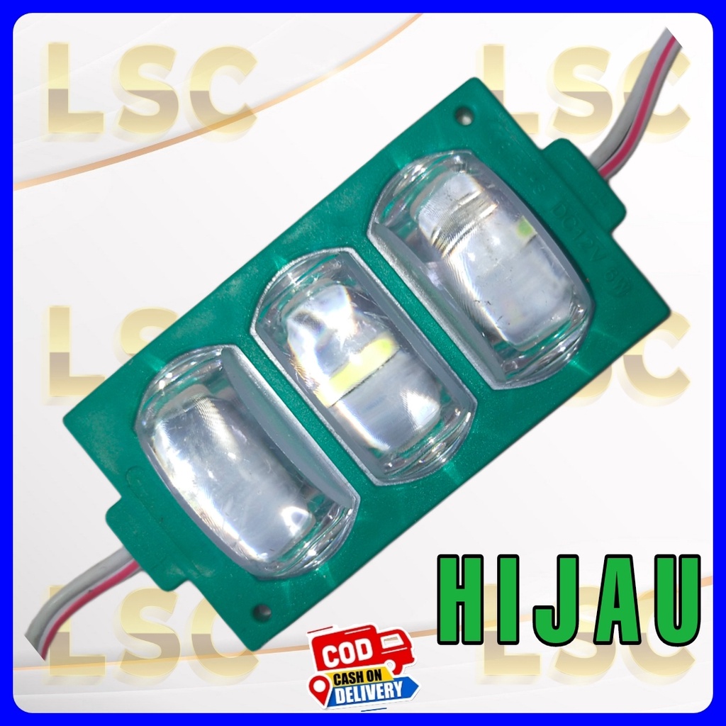 lampu led 3 mata injection 24 volt variasi lampu kolong bus truk neon box