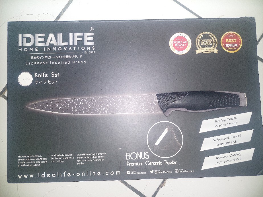 Idealife - Knife Set - Perlengkapan Pisau Dapur  Il-160