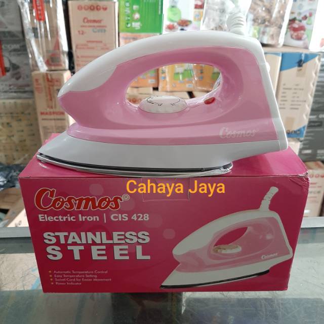 Setrika Cosmos CIS 428 / cis428 Stainless GARANSI RESMI