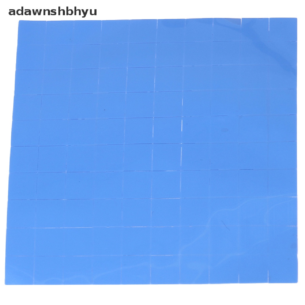 Adawnshbhyu 100Pcs 10 * 10 * 0.5mm Thermal Pad GPU CPU Heatsink Pendingin Pad Silikon Konduktif