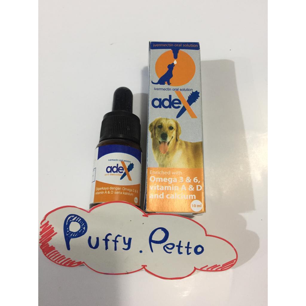 Adex anti demodex scabies anjing kucing oral minum