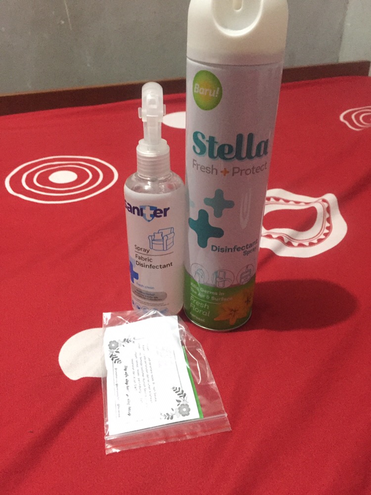Saniter Spray Fabric Disinfektan 200 Ml + 30 Ml