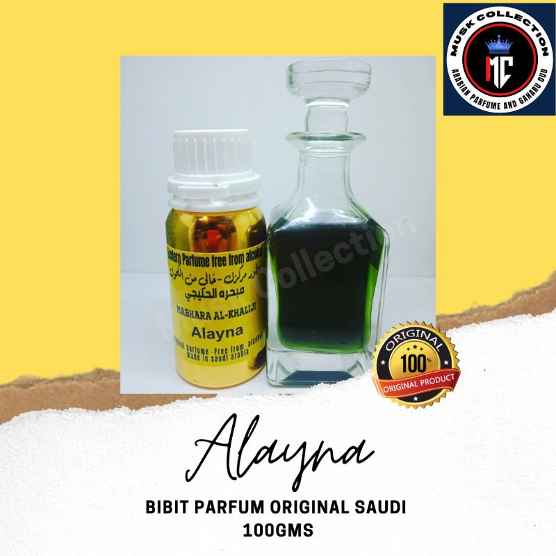 Bibit Parfum Minyak Wangi Arab Saudi Original Alayna By Mabhara Al Khaliji 100ml
