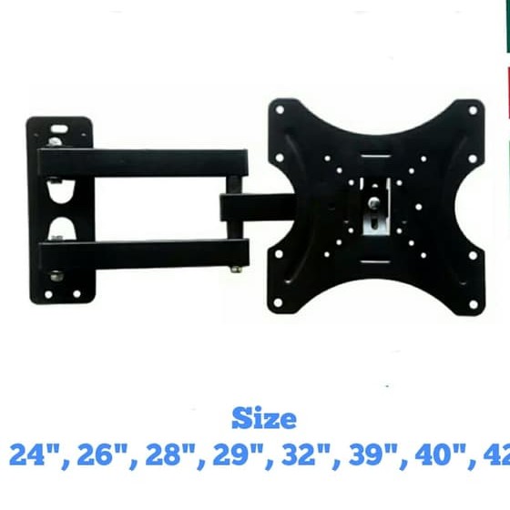 Bracket TV 32&quot;, 40&quot;, 42&quot;,43&quot; Lengan Swivel