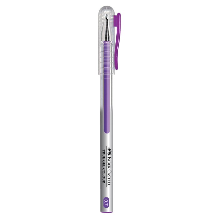 

Faber-Castell True Gel Pen -- Violet Ink 0.7 mm promo