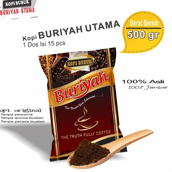 

✘ KOPI BUBUK BURIYAH 500GR ฿