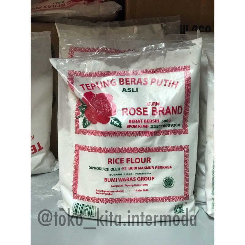 

Tepung beras Rose Brand 500 gr